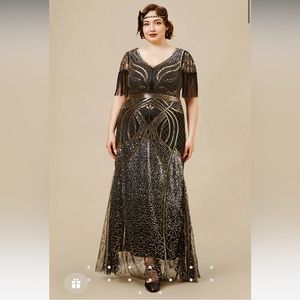 Babeyond Mermaid Hem Maxi Bodycon Cocktail Dress - XXL